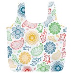 Colorful paisley background Full Print Recycle Bag (XXXL)