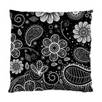 Grayscale floral swirl pattern Standard Cushion Case (Two Sides)