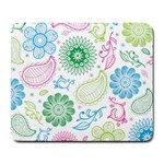 Pasley and flowers pattern Large Mousepads