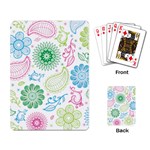 Pasley and flowers pattern Playing Cards Single Design (Rectangle)