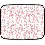 Pink foliage background Fleece Blanket (Mini)