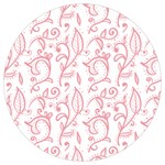 Pink foliage background Round Trivet