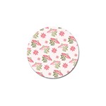 Pink floral pattern background Golf Ball Marker (10 pack)
