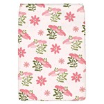 Pink floral pattern background Removable Flap Cover (L)