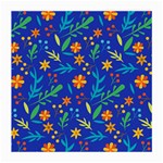 Bright and colorful floral pattern Medium Glasses Cloth