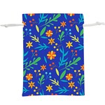 Bright and colorful floral pattern  Lightweight Drawstring Pouch (XL)