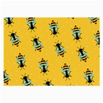 Bee pattern background Large Glasses Cloth (2 Sides)
