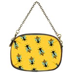 Bee pattern background Chain Purse (One Side)