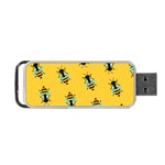 Bee pattern background Portable USB Flash (Two Sides)