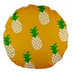 pineapple patterns Large 18  Premium Round Cushions