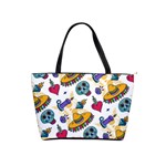 Bright Day of the Dead seamless pattern Classic Shoulder Handbag