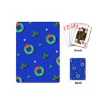 Christmas pattern with wreaths Playing Cards Single Design (Mini)