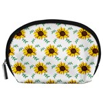 Delicate sunflower seamless pattern Accessory Pouch (Large)