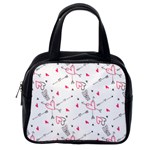 love and hearts pattern Classic Handbag (One Side)
