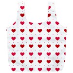 Romantic Valentine s heart pattern Full Print Recycle Bag (XXXL)