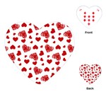 Valentine s stamped hearts pattern Playing Cards Single Design (Heart)