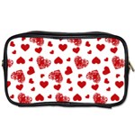 Valentine s stamped hearts pattern Toiletries Bag (Two Sides)