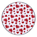 Valentine s stamped hearts pattern Wireless Charger