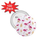 Flamingo nature seamless pattern 1.75  Buttons (100 pack) 