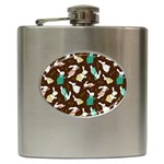 Easter rabbit pattern Hip Flask (6 oz)