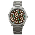 Easter rabbit pattern Sport Metal Watch