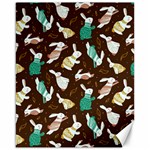 Easter rabbit pattern Canvas 16  x 20 