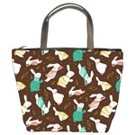 Easter rabbit pattern Bucket Bag