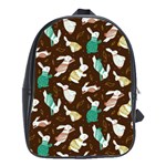 Easter rabbit pattern School Bag (Large)