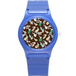 Easter rabbit pattern Round Plastic Sport Watch (S)
