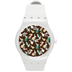 Easter rabbit pattern Round Plastic Sport Watch (M)