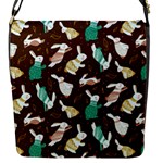 Easter rabbit pattern Flap Closure Messenger Bag (S)