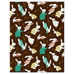 Easter rabbit pattern Drawstring Bag (Large)