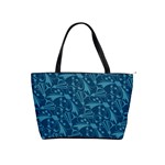 Blue ornaments pattern Classic Shoulder Handbag