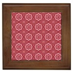 Elegant floral pattern Framed Tile