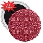 Elegant floral pattern 3  Magnets (10 pack) 