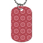 Elegant floral pattern Dog Tag (One Side)