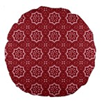 Elegant floral pattern Large 18  Premium Round Cushions