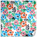 Spring Flowers Pattern Bag Canvas 12  x 12 