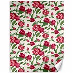 Red flowers floral seamless pattern Canvas 36  x 48 