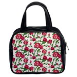 Red flowers floral seamless pattern Classic Handbag (Two Sides)