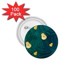 Pears and palm leaves pattern 1.75  Buttons (100 pack) 