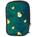 Pears and palm leaves pattern Compact Camera Leather Case