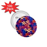 Lilies and palm leaves pattern 1.75  Buttons (100 pack) 