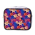 Lilies and palm leaves pattern Mini Toiletries Bag (One Side)