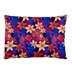 Lilies and palm leaves pattern Pillow Case (Two Sides)