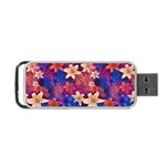 Lilies and palm leaves pattern Portable USB Flash (Two Sides)