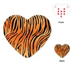 Tiger skin seamless pattern Playing Cards Single Design (Heart)