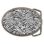 Zebra skin pattern Belt Buckles