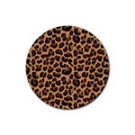 Leopard skin Rubber Round Coaster (4 pack) 