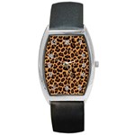 Leopard skin Barrel Style Metal Watch